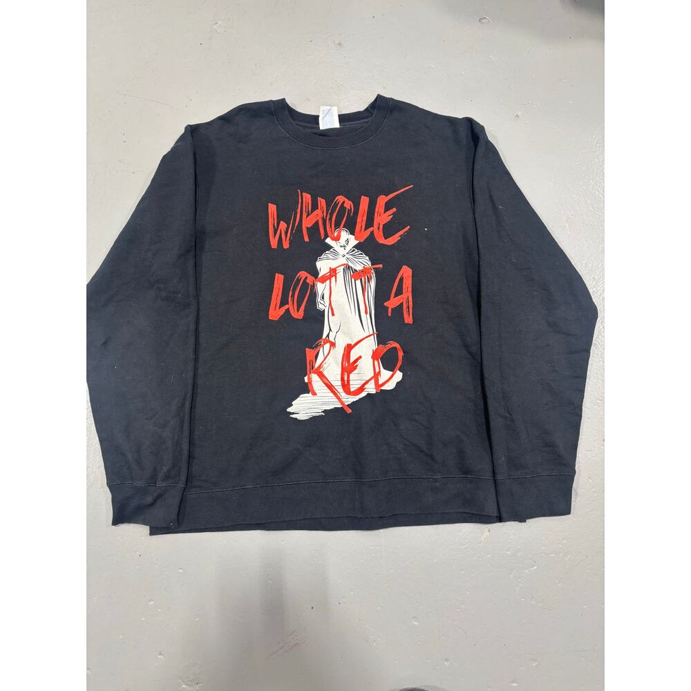 Playboi Carti Whole Lotta Red Crewneck Black King Vamp Tour Merch Opium L